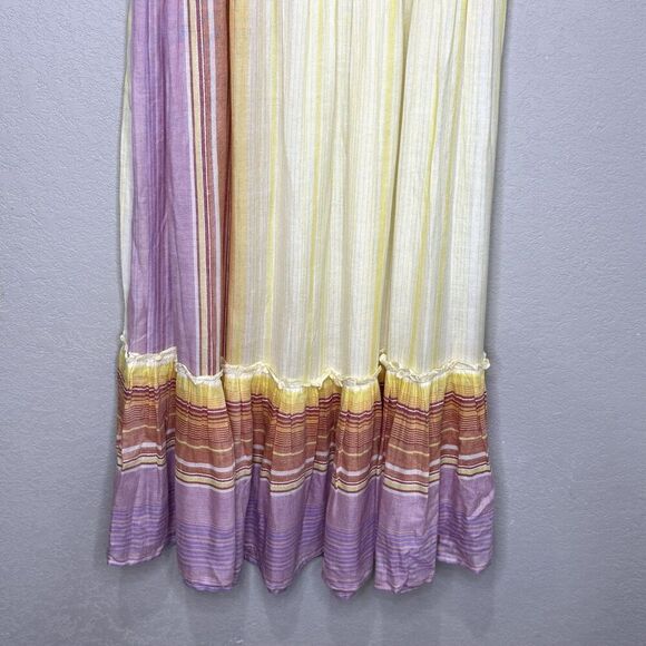 Jen's Pirate Booty Skirt Size Small Carnival Lia Maxi Boho Tiered Striped India - Picture 5 of 8